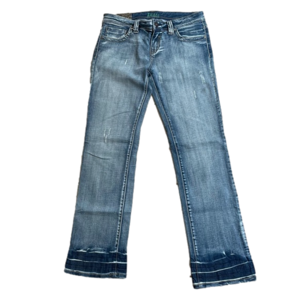 Angel Y2K Denim Distressed Jeans Size 13